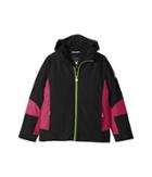 Spyder Kids Charm Jacket (big Kids) (black/raspberry) Girl's Coat