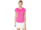 Nike Court Dry Top (active Fuchsia/white/active Fuchsia) Women's Clothing