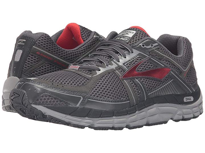 Brooks Addiction 12 (anthracite/high Risk Red/silver) Men's Running Shoes