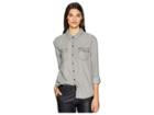 Sanctuary Grey Tencel Work Shirt (greyson Wash) Women's Clothing