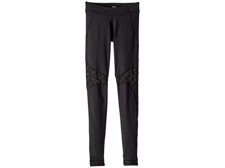 Bloch Kids Diamond Heart Stirrup Leggings (little Kids/big Kids) (black) Girl's Casual Pants