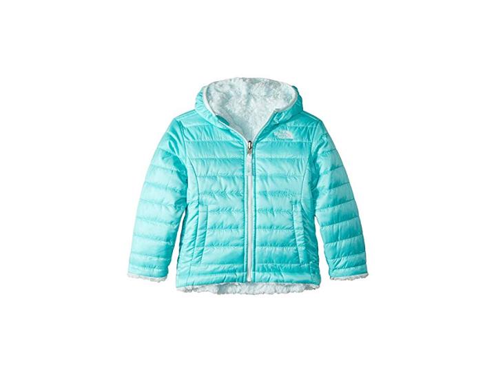 The North Face Kids Reversible Mossbud Swirl Jacket (toddler) (mint Blue/origin Blue) Girl's Coat
