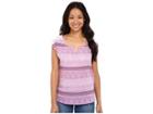 Prana Illiana Top (true Orchid) Women's Short Sleeve Pullover