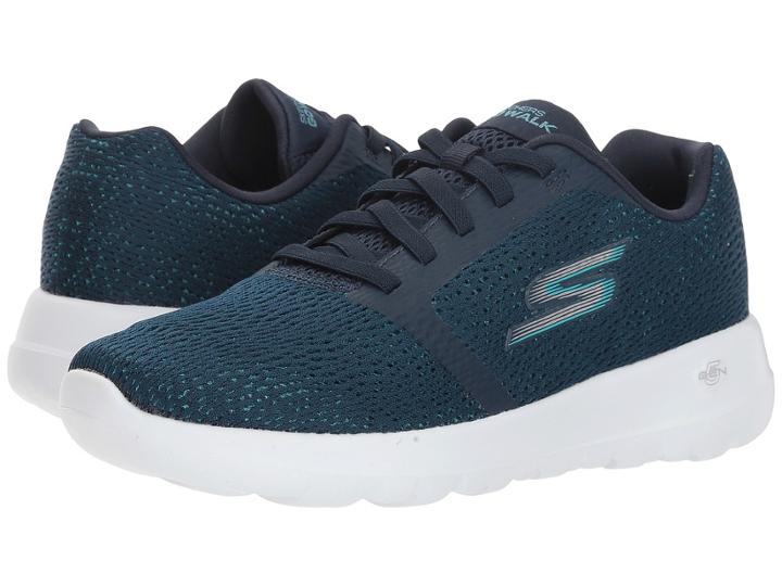 Skechers Performance Go Walk Joy Memorize (navy Turquoise) Women's Shoes