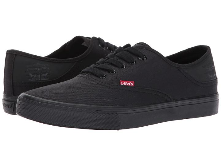 Levi's(r) Shoes Buck Ct Canvas (black Mono Chrome) Men's  Shoes