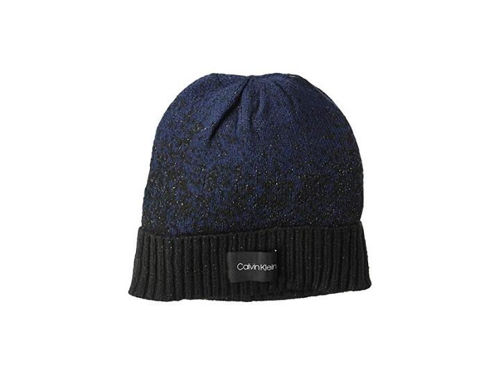 Calvin Klein Lurex Ombre Beanie (navy) Beanies
