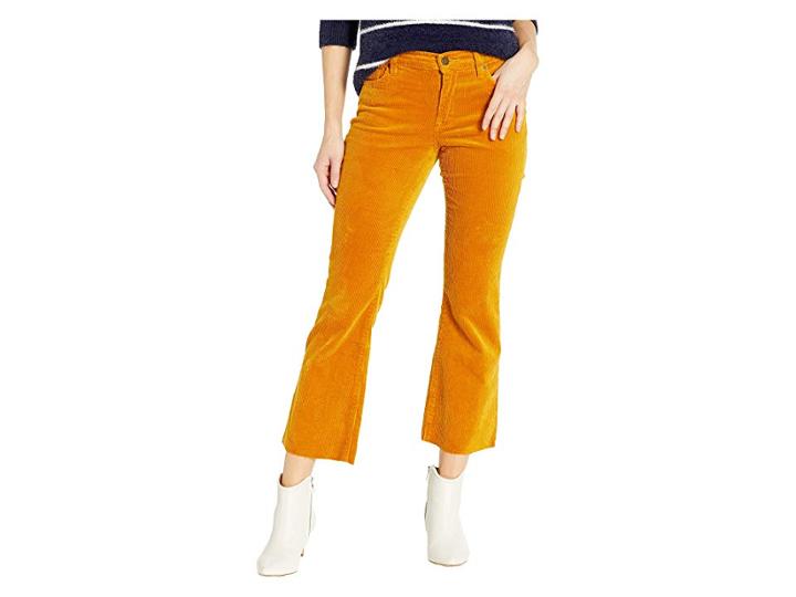 Blank Nyc The Varick Corduroy Kick Flare Pants In Marigold (marigold) Women's Casual Pants