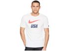 Nike Usa Dry Tee Slub Preseason (white) Men's T Shirt