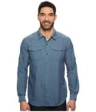Columbia Pilsner Peak Ii Long Sleeve Shirt (whale) Men's Long Sleeve Button Up
