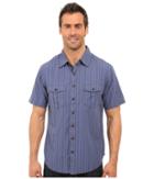 Ecoths Gunnar Short Sleeve Shirt (nighshadow) Men's Short Sleeve Button Up