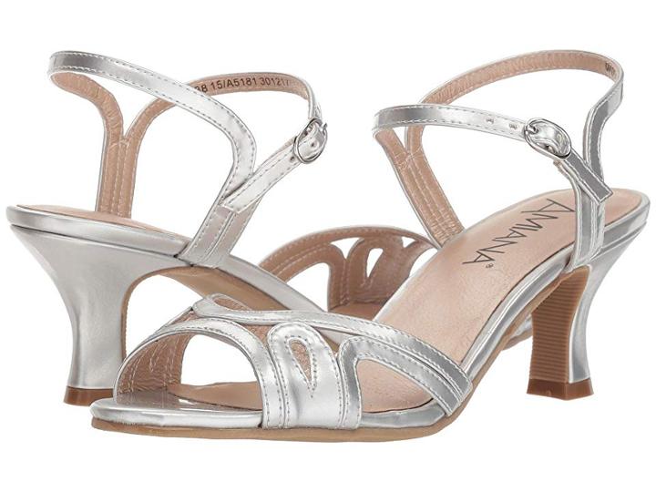 Amiana 15-a5181 (little Kid/big Kid/adult) (silver Pearl Patent) Girls Shoes