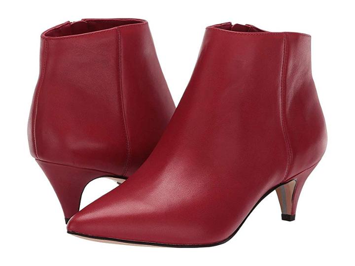 Sam Edelman Kinzey (deep Red Leather) Women's Dress Zip Boots