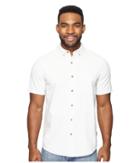 Royal Robbins Mid-coast Seersucker Short Sleeve (light Pelican) Men's Short Sleeve Button Up