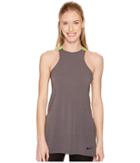 Nike Training Tank (gunsmoke/volt Glow/black) Women's Workout