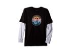 Quiksilver Kids Rocking Rails Long Sleeve Shirt (big Kids) (black) Boy's Long Sleeve Pullover