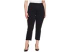 Nydj Plus Size Plus Size Sheri Slim Ankle W/ Fray Hem In Black (black) Women's Jeans