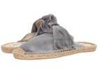 Soludos Knotted Velvet Mule (gray) Women's Clog/mule Shoes