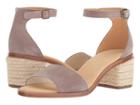 Soludos Capri Suede Heel (ash) Women's Shoes