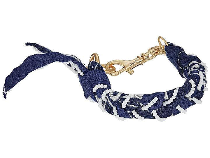 Rebecca Minkoff Braided Bandana Bracelet (navy) Bracelet