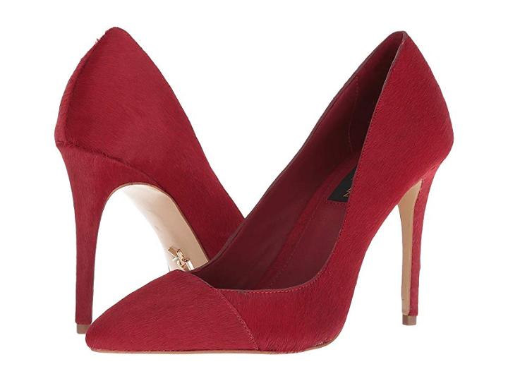 Donna Karan Rain (dark Red Haircalf) High Heels