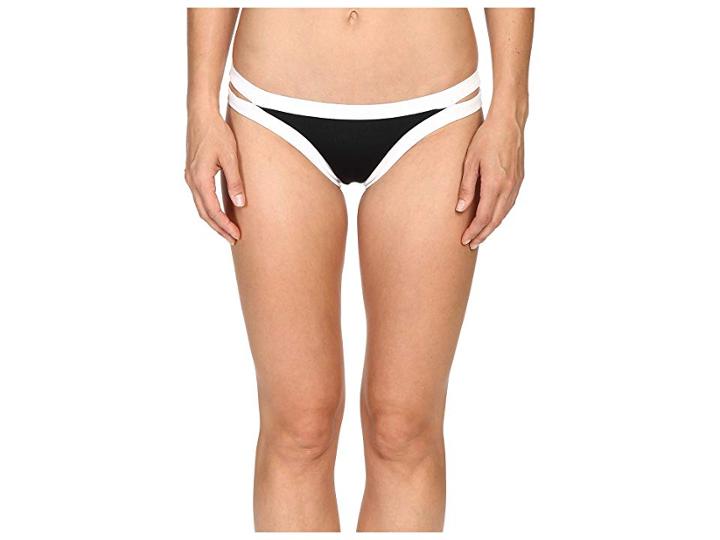 Seafolly Block Party Brazillian Pant (black) Women's Swimwear