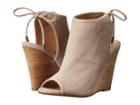 Kristin Cavallari Larox Wedge Sandal (mushroom Kid Suede) Women's Wedge Shoes