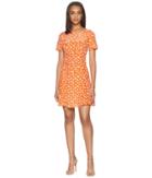 Juicy Couture Ditsy Daisy Open Back Flirty Dress (tigerlily Angel Ditsy) Women's Dress