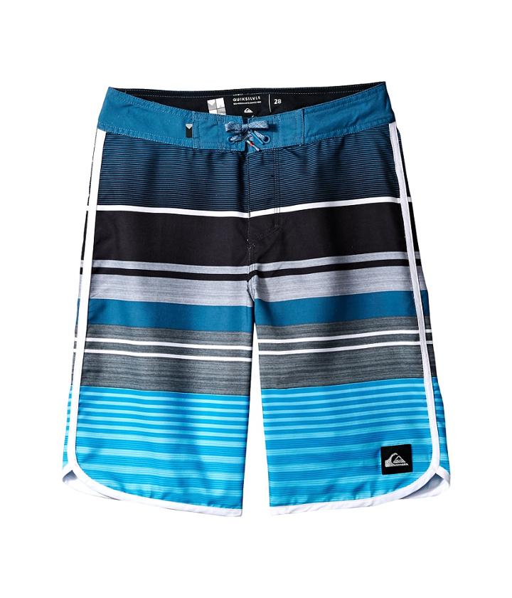Quiksilver Kids Eye Scallop Boardshorts (big Kids) (atomic Blue) Boy's Swimwear
