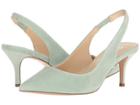 Charles By Charles David Amy Slingback Pump (mint Suede) Women's Wedge Shoes
