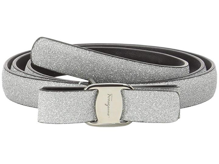 Salvatore Ferragamo 23b585 (argento/micro Bianca) Women's Belts
