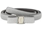 Salvatore Ferragamo 23b585 (argento/micro Bianca) Women's Belts