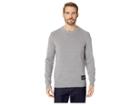 Calvin Klein Jeans Lambswool Pullover With Logo Patch (grey Heather) Men's Sweater