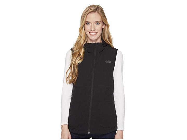 The North Face Mountain Sweatshirt Hooded Vest (tnf Black) Women's Sleeveless