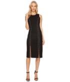 Michael Michael Kors Sleeveless Dome Stud Slit Dress (black) Women's Dress