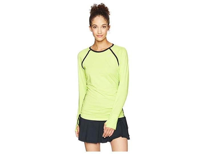 Eleven By Venus Williams Tangle Long Sleeve (lime Popsicle) Women's Clothing