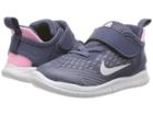 Nike Kids Free Rn 2018 (infant/toddler) (diffused Blue/white/ashen Slate/pink) Girls Shoes