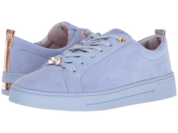 Ted Baker Kelleis (light Blue Suede) Women's Lace Up Casual Shoes