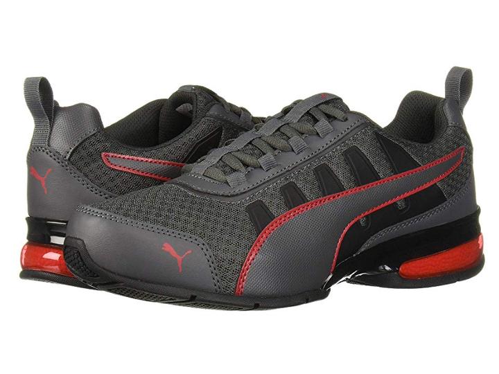 Puma Leader Vt Mesh (asphalt/high Risk Red) Men's  Shoes