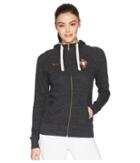 Nike Portugal Nsw Gym Vintage Hoodie (black/sail/gym Red) Women's Sweatshirt