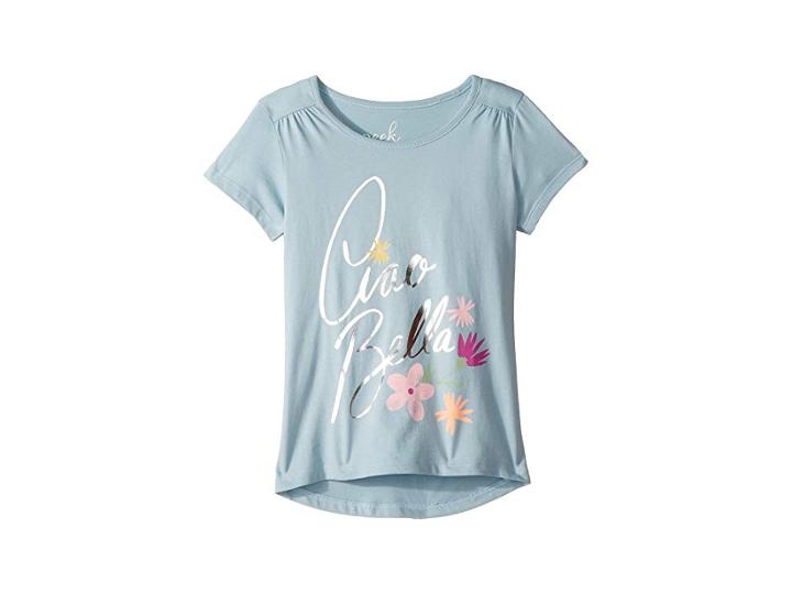 Peek Ciao Bella Tee (toddler/little Kids/big Kids) (blue) Girl's T Shirt