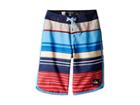 Quiksilver Kids Eye Scallop Boardshorts (big Kids) (mineral Red) Boy's Swimwear
