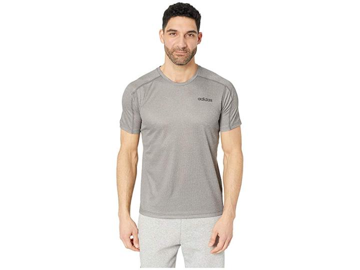 Adidas Designed 2 Move Tee (black Melange) Men's T Shirt
