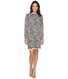 Michael Michael Kors Umbria Lace Border Dress (ecru) Women's Dress