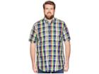 Nautica Big & Tall Big Tall Casual Plaid Shirt (j Navy) Men's Clothing