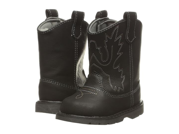 Baby Deer Western Boot (infant/toddler) (black) Kids Shoes