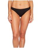 Tommy Bahama Pearl Hipster Bikini Bottom With Rectangle Hardware (black) Women's Swimwear