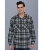 Pendleton L/s Board Shirt (charcoal/grey Plaid) Men's Long Sleeve Button Up