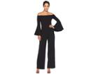 Alexia Admor Ruffle Sleeve Off The Shoulder Jumpsuit (black) Women's Jumpsuit & Rompers One Piece