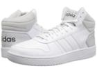 Adidas Vs Hoops Mid 2.0 (white/white/grey) Men's Basketball Shoes