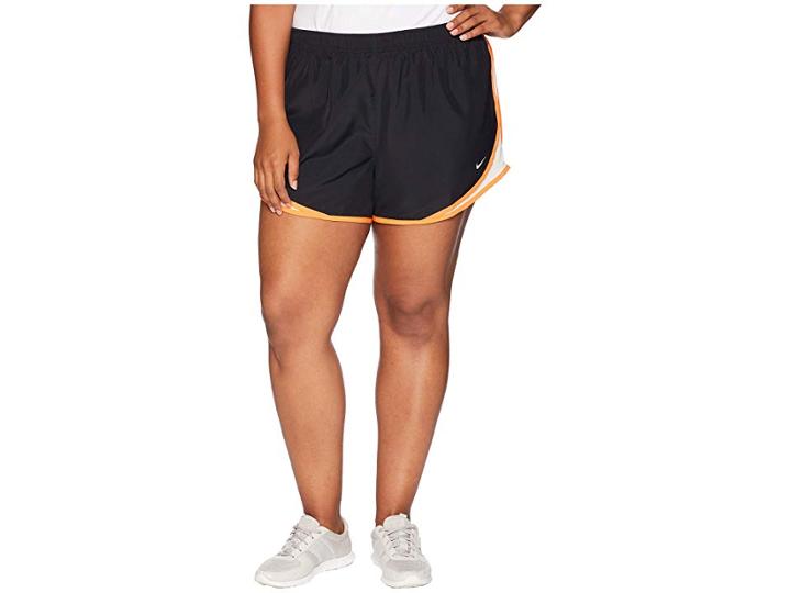 Nike Dry Tempo 3 Running Short (size 1x-3x) (black/guava Ice/cone/wolf Grey) Women's Shorts